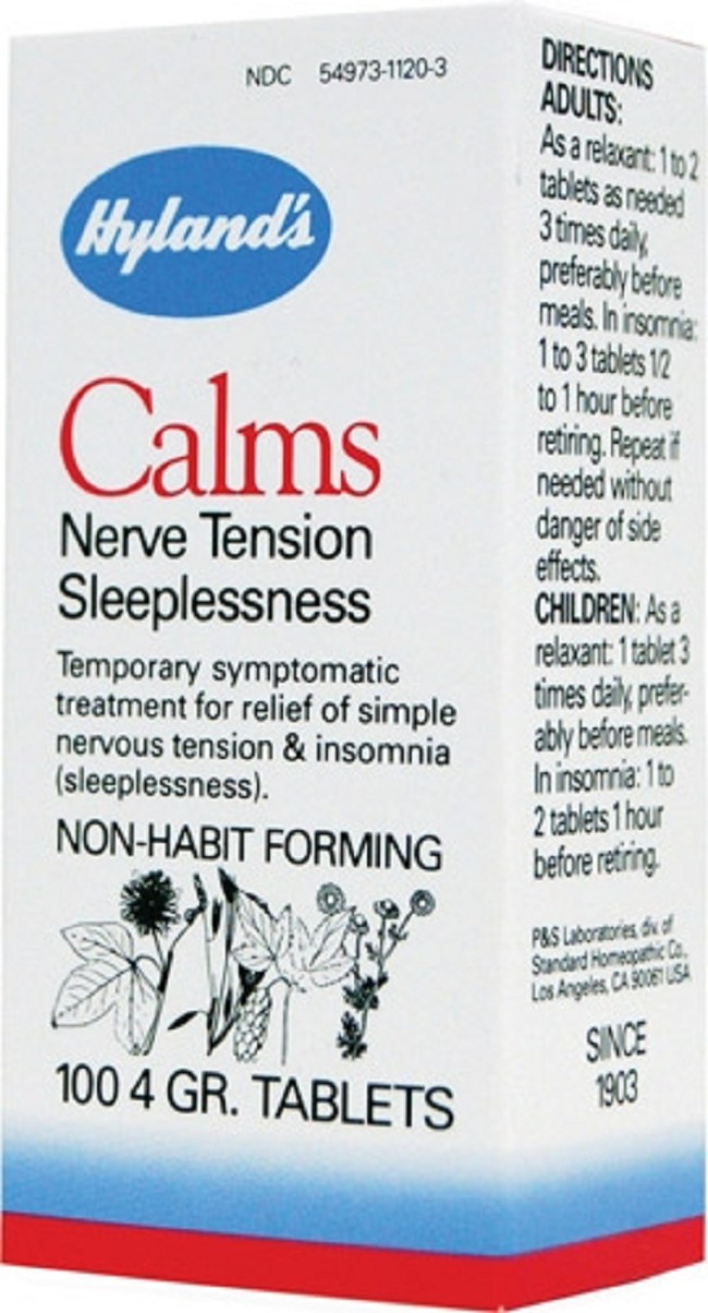 Hyland's Calms Homeopathic Remedy for Relaxation and Sleep Support