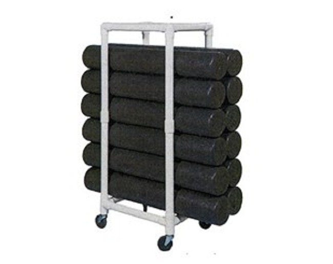 Rolling Storage Rack for Foam Rollers FREE Shipping