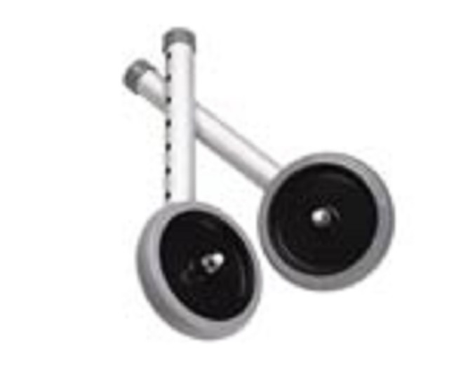 5 Inch Rubber Wheels for Guardian® Red Dot® Walkers