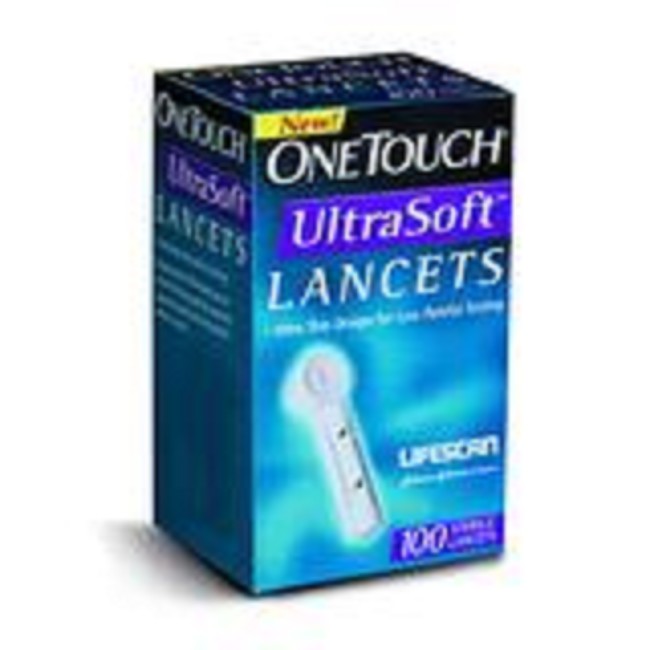 ONE TOUCH UltraSoft lancets, Box of 100 FREE Shipping