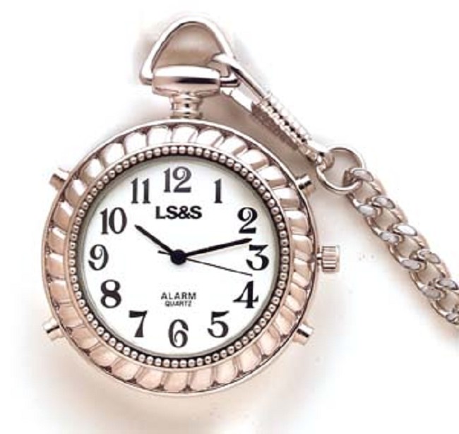 Mens Analog Talking Pocket Watch for the Blind