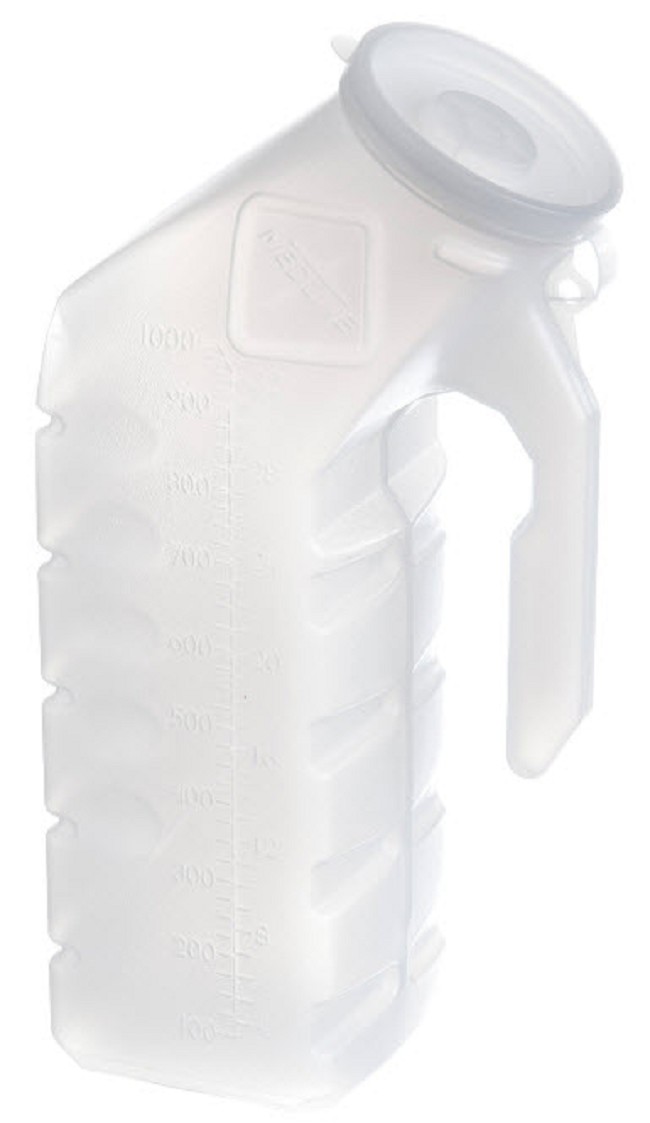 Supreme Male Urinal with Handle, 48 per Case, by Medline