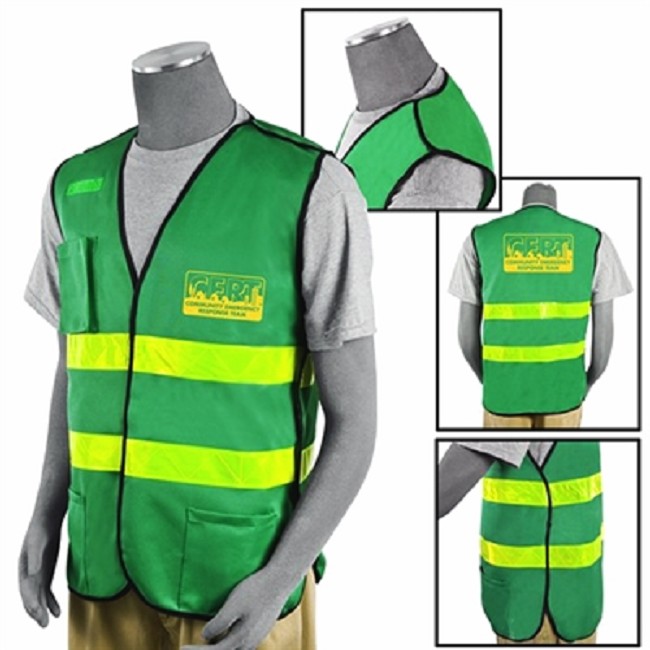 CERT Dark Green 5Point Breakaway Safety Vest