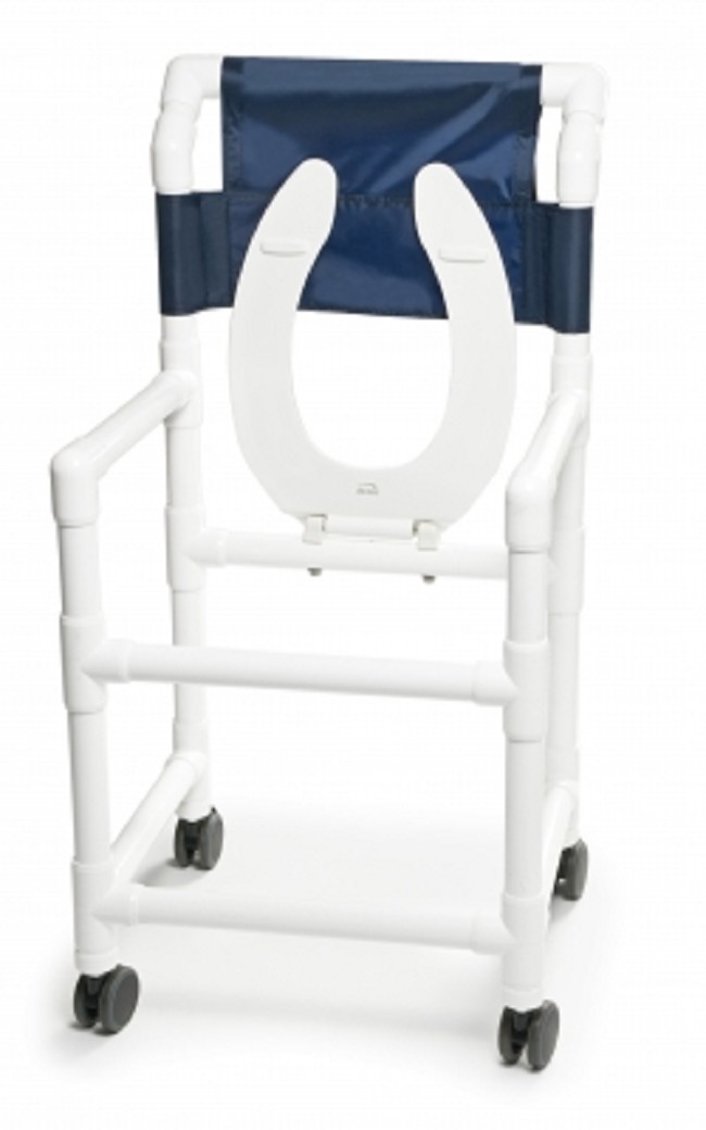 Mobile PVC Shower Commode Chair FREE Shipping