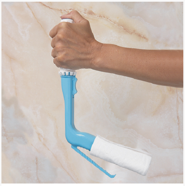 Self Wipe Toilet Aid with Angled Clamp FREE Shipping