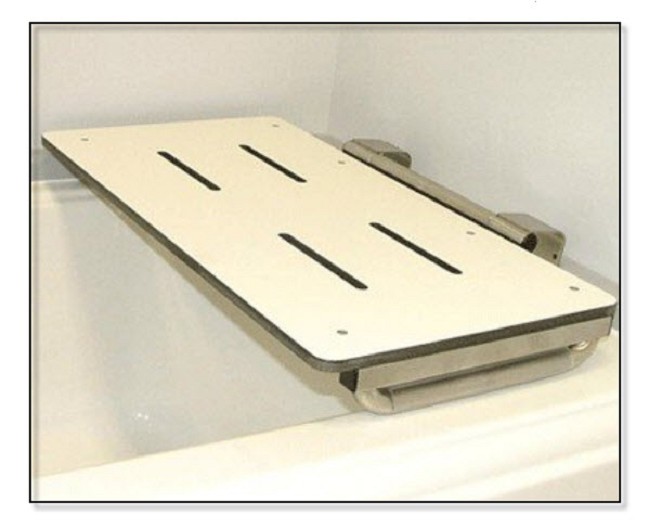 Rear Wall Mounted Bathtub Transfer Bench without Legs