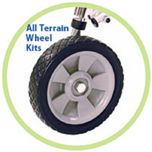 All Terrain Wheel Kit for Kaye Posture Control Walkers R2B, W2B (NEW