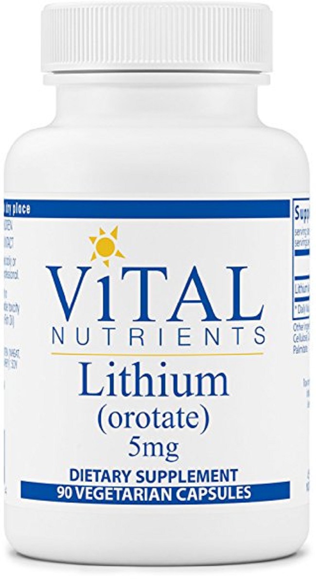 Lithium Orotate Vitamin Supplement for Mental and Behavioral Health