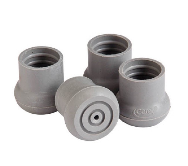 Carex Gray Universal Replacement Tips For Walker Or Bath Bench