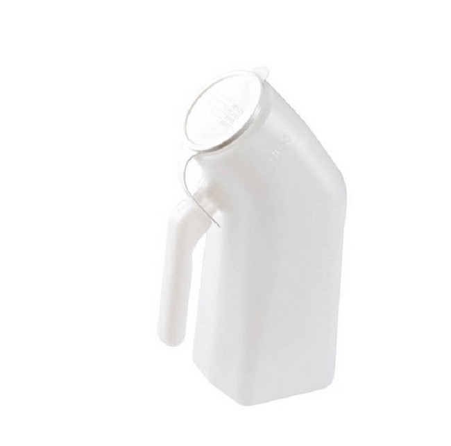 Male Urinal Bed Pan with Handle and Lid
