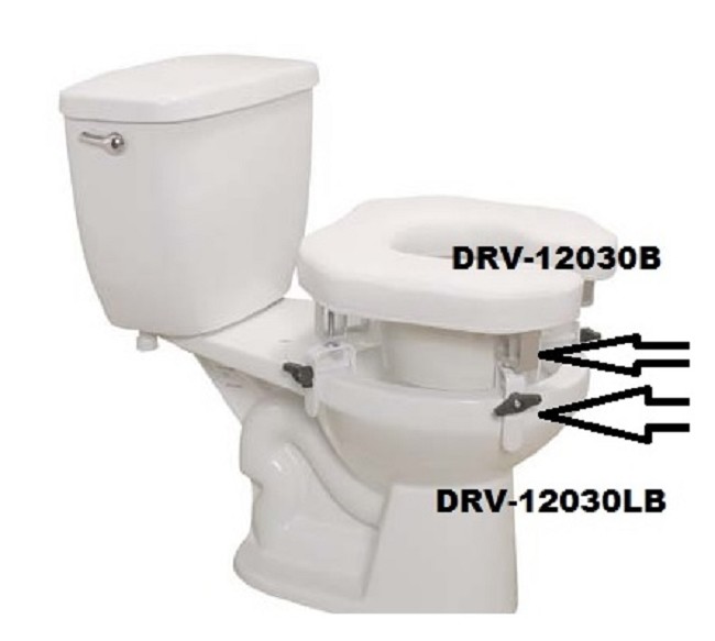 Replacement Brackets with or without Lock for Drive Open, Padded Raised