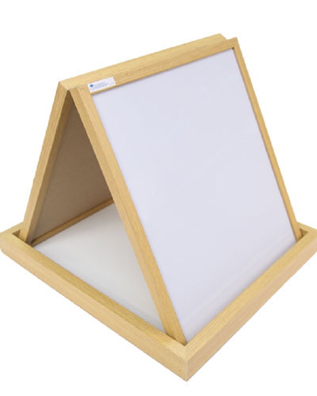Foldable Tabletop Easel with Felt and Whiteboard