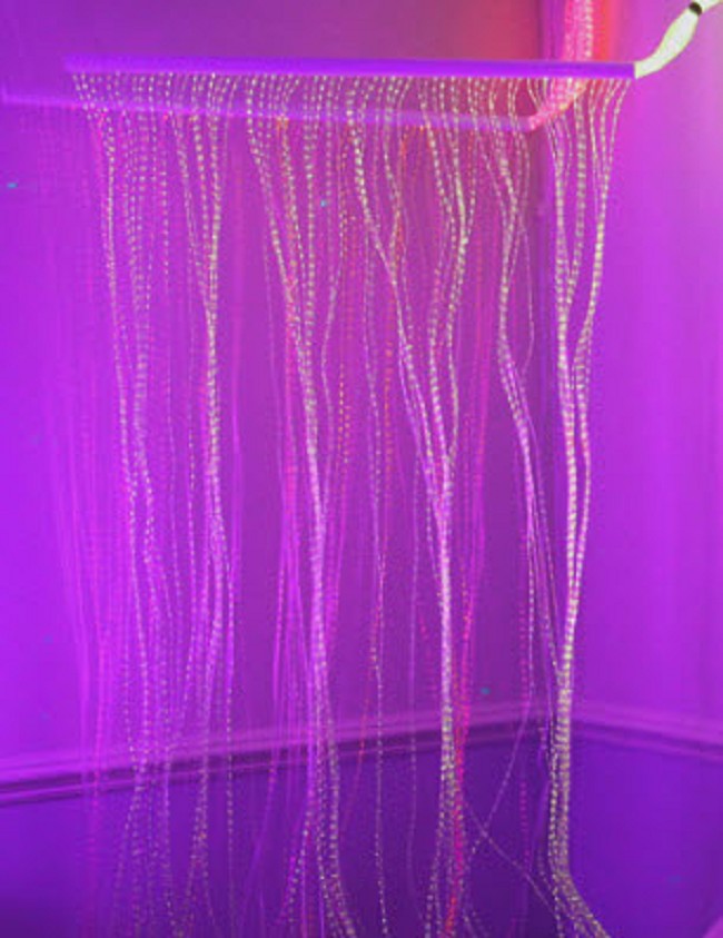 Fiber Optic Sensory Curtain for Visual Stimulation