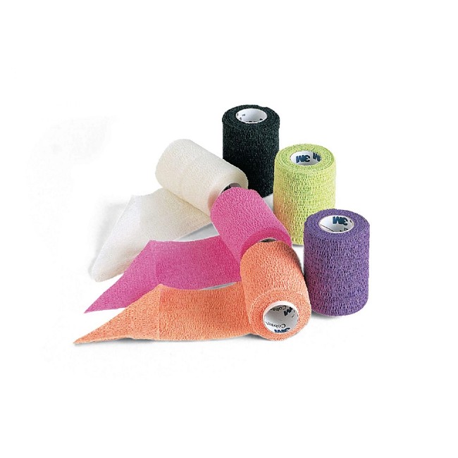 Coban SelfAdherent Wrap, 1in. x 5yds Brights (6 packs of 5)
