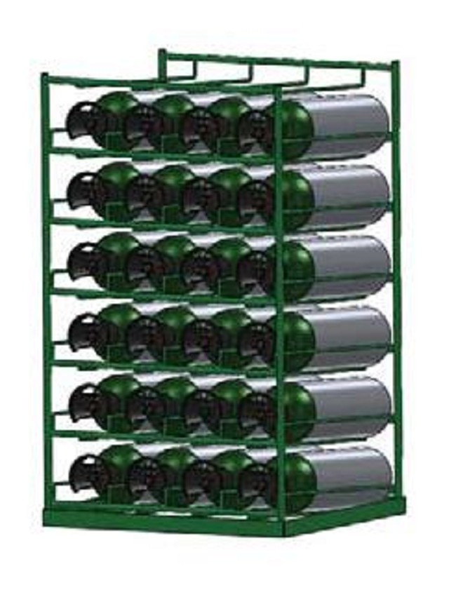 Horizontal M60 Oxygen Cylinder Rack FREE Shipping