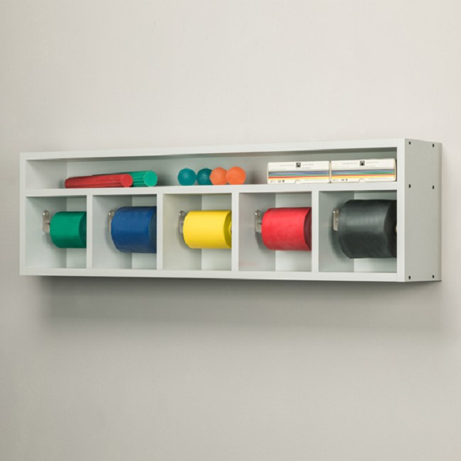 Horizontal BandRac Storage for Resistance Bands and Tubing