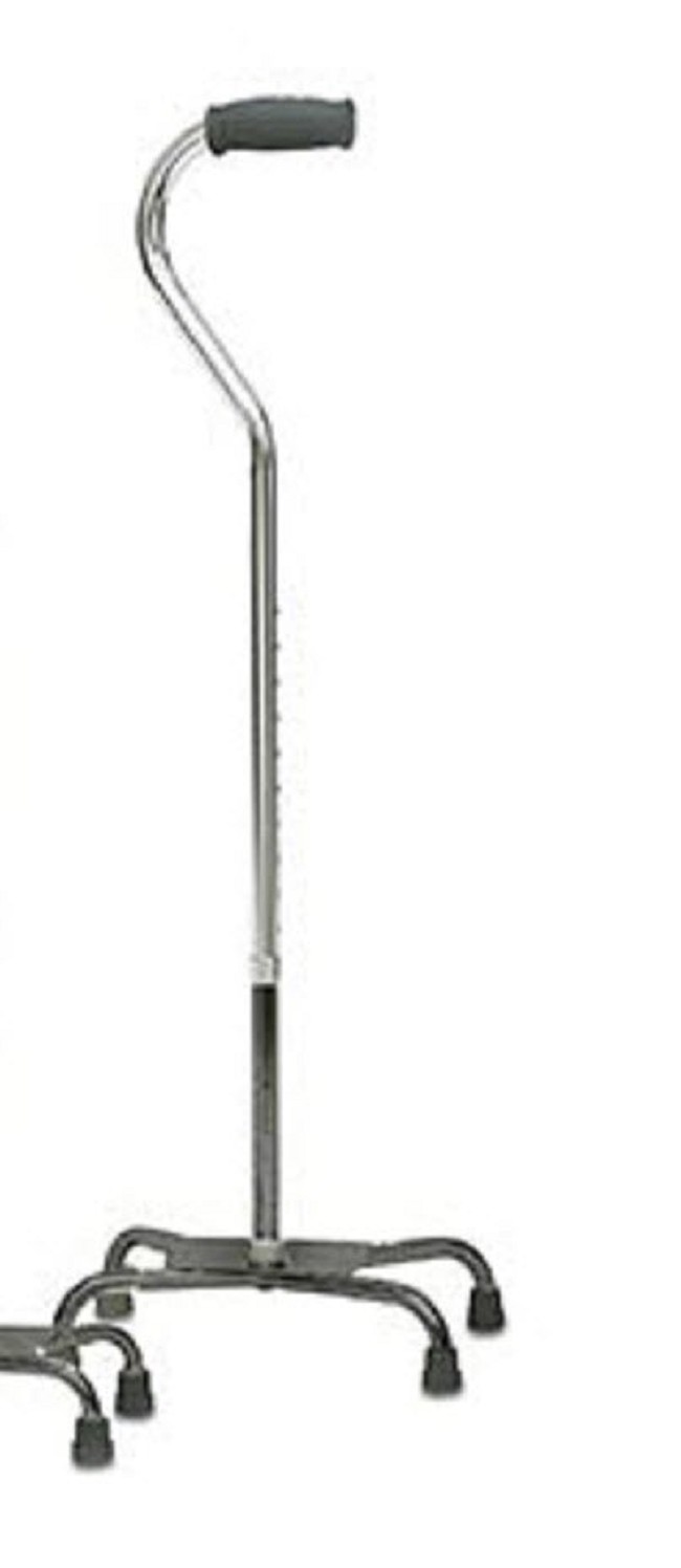 Height Adjustable Small Base Bariatric Quad Cane