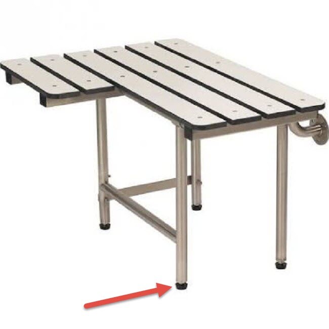 Replacement Rubber Feet for the Folding Shower Transfer Bench