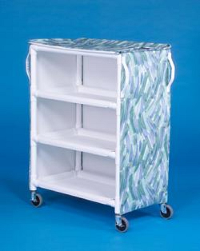 Deluxe Three Shelf Linen Carts FREE Shipping