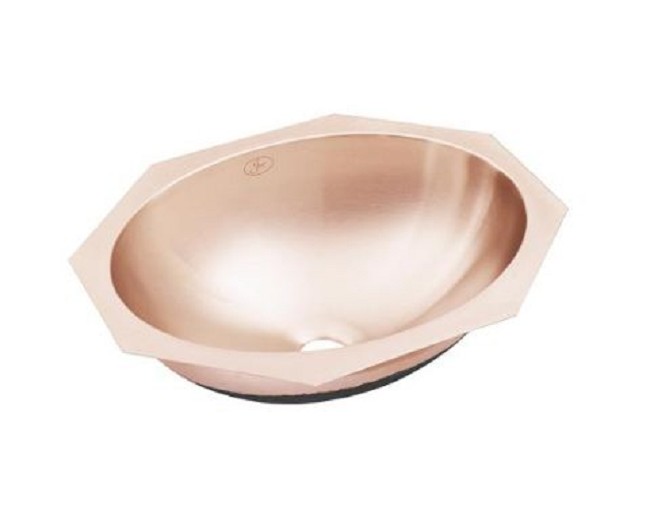 Cuverro Antimicrobial Copper Nickel Surface Oval Hand Wash Undermount Sink