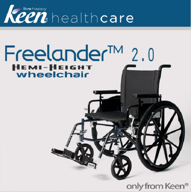 Keen Freelander 2.0 HemiHeight Deluxe Lightweight Wheelchair