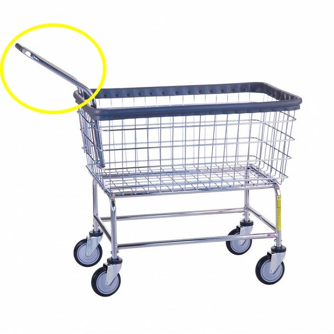 100 E Cart Handle for R&B Wire Standard Laundry Cart