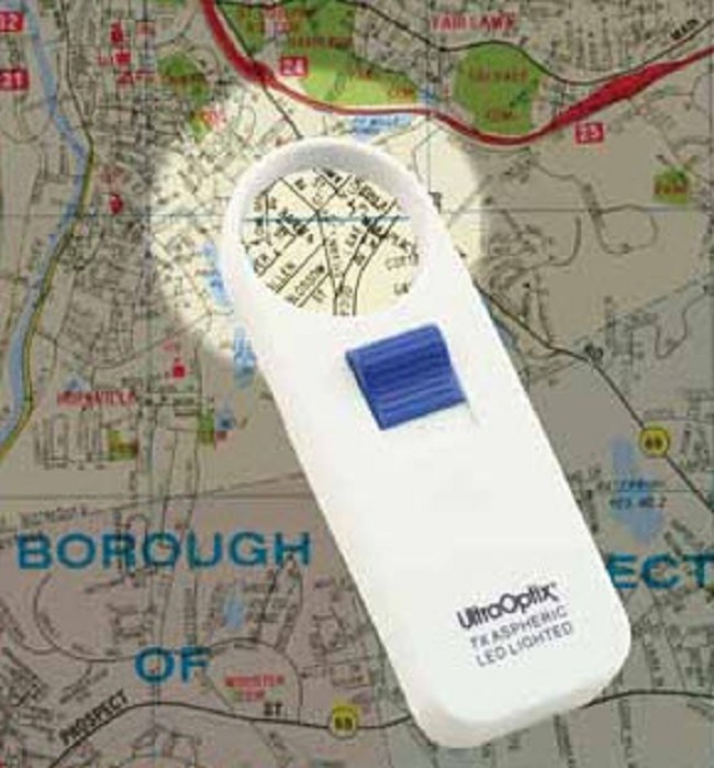 7X LED Pocket Lighted Magnifier for Low Vision