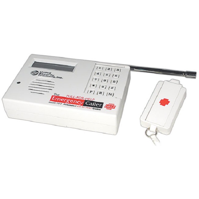 Emergency Phone Dialer Caller and PullForHelp Transmitter Necklace