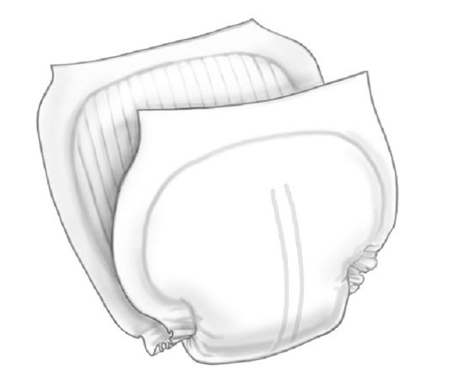 Adult Unisex Disposable Incontinence Liner Wings, 22 count