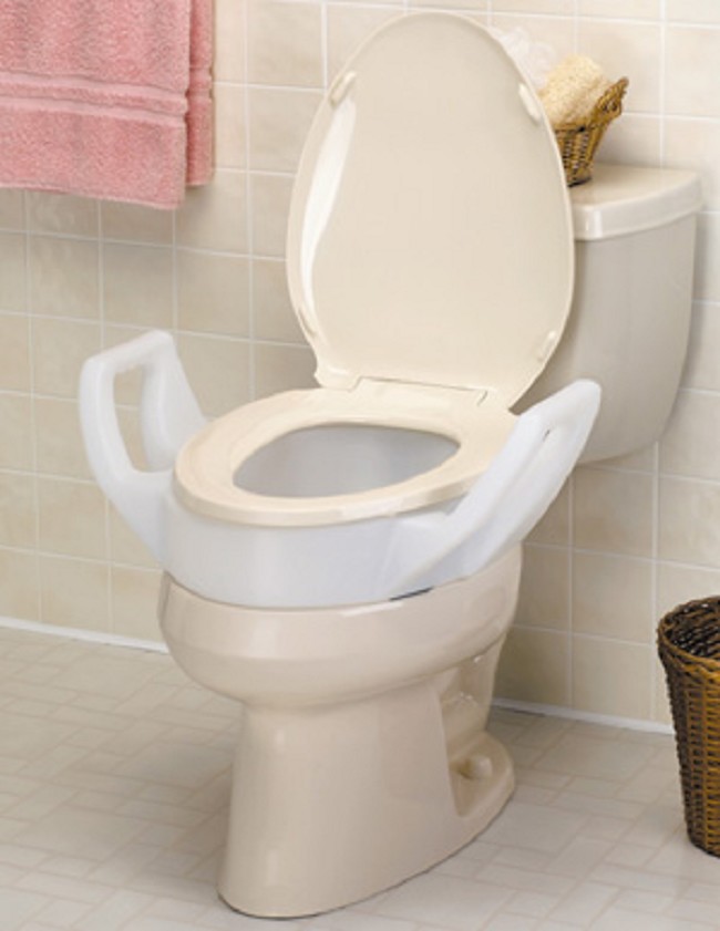 Elevated Toilet Seat with Arms