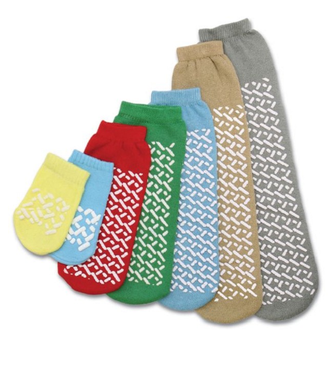 Sock Slippers with SingleTread Grip Bottoms 48 Pair per Case by