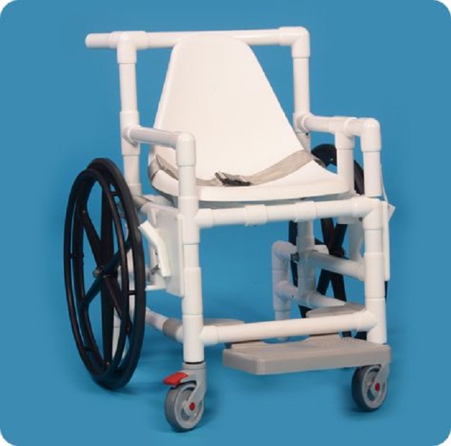 PVC Pool Access Wheelchair with Footrest and SwingAway Arm