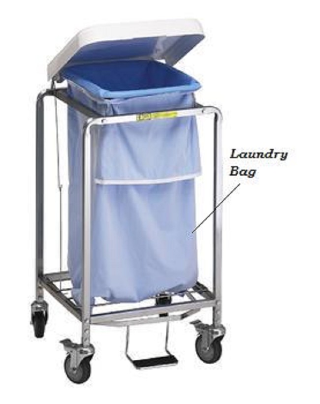 Single Wire Laundry Hamper Stand with Foot Pedal