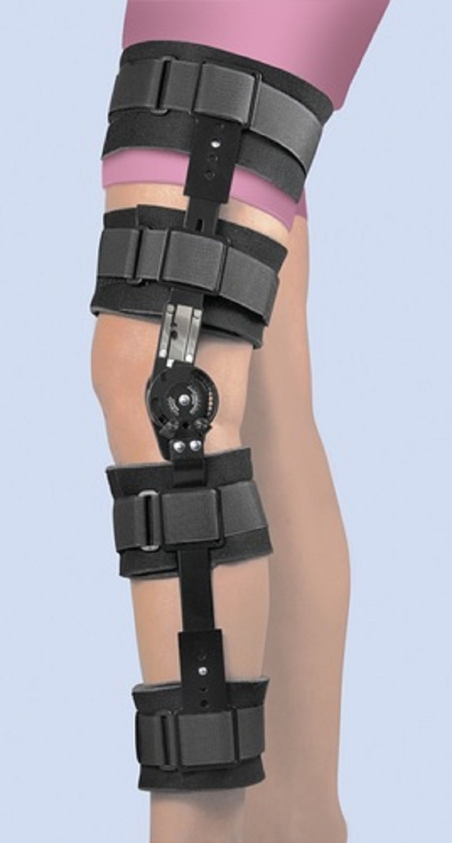 Universal Drop Lock Post Operative Pin Knee Brace