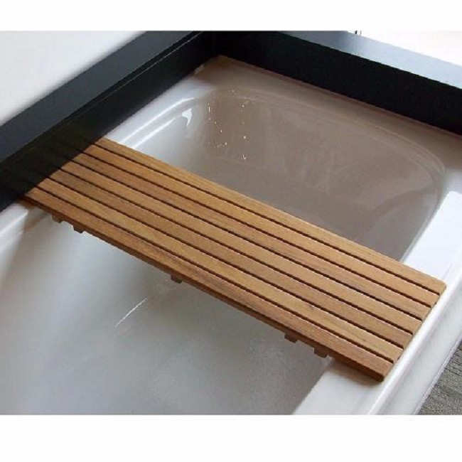 Adjustable Teak Bathtub Bench FOR SALE - FREE Shipping