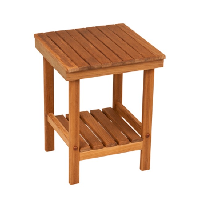 Mini Rigid Teak Shower Bench On Sale Free Shipping