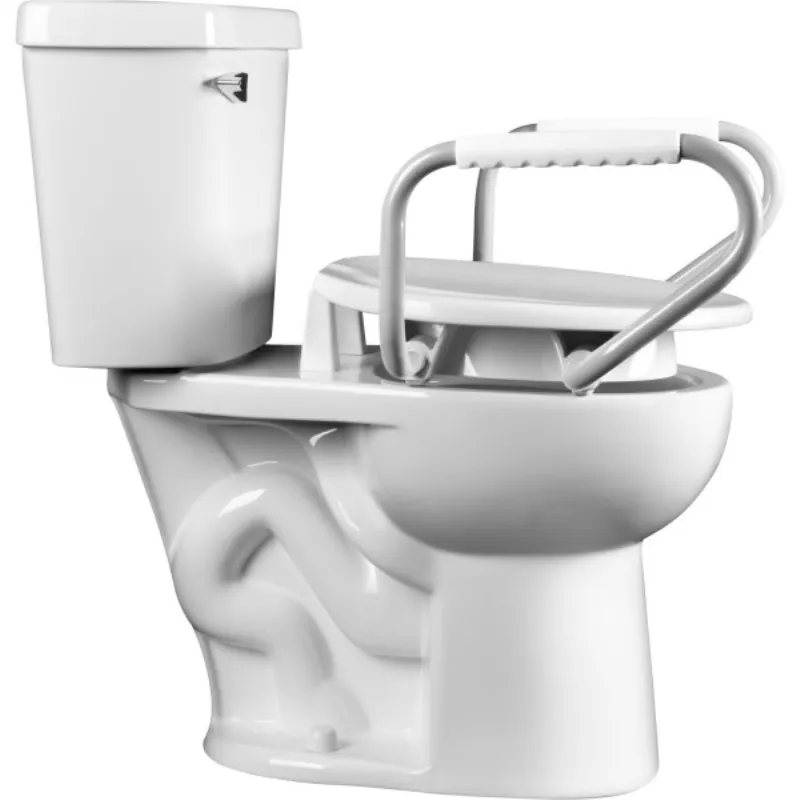 Essential Medical Supply Elevated Toilet Seat with Arms Elongated