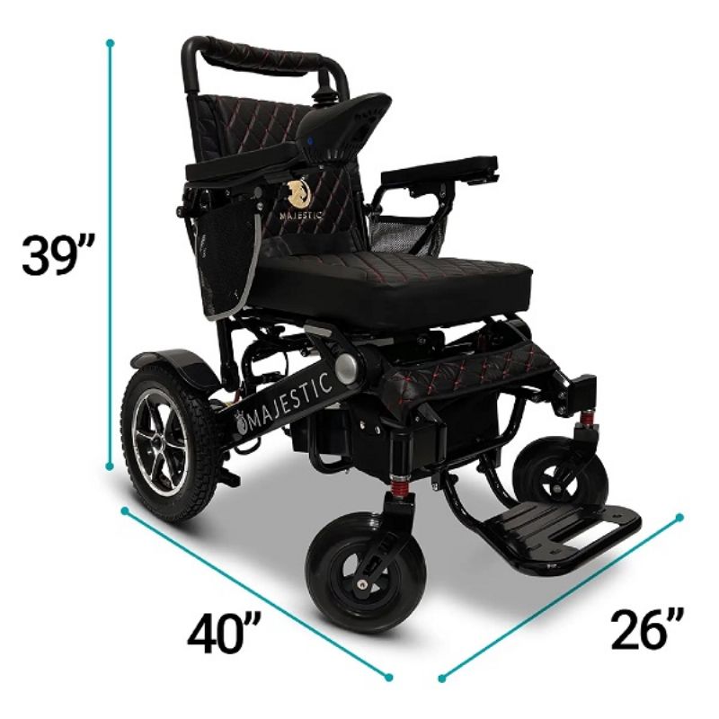 MAJESTIC IQ-7000 Auto-Folding Electric Wheelchair with Joystick Controller by ComfyGO - Cruise and Airline Approved Picture