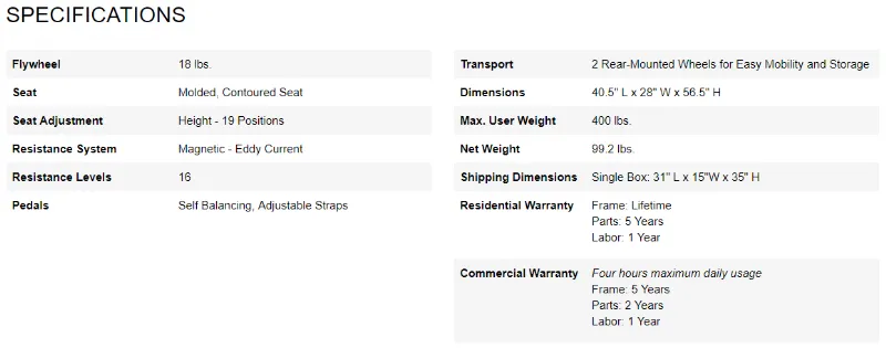 c5i upright bike