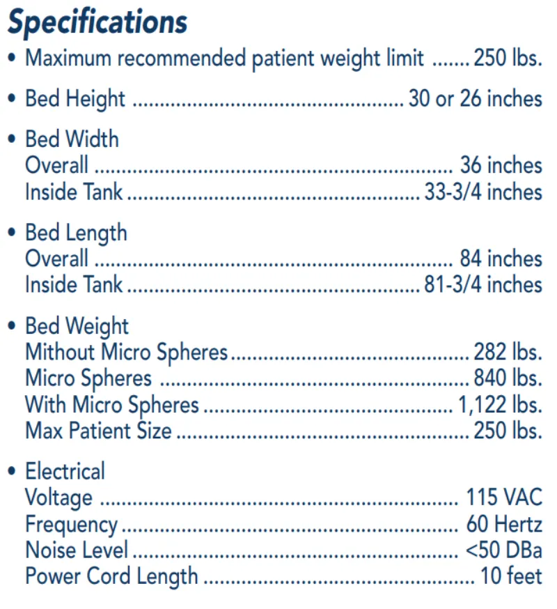 HydroAire Air Fluidized Therapy Bed FREE Shipping