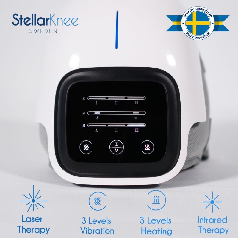 Knee Massager with Heat, Infrared, Laser, and Vibration Therapy for Arthritis from StellarKnee Picture