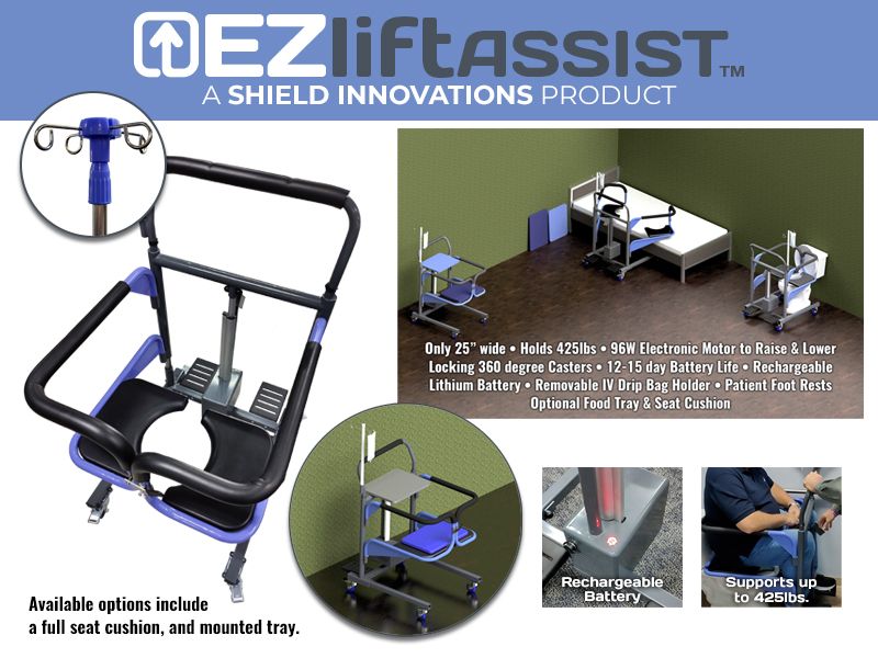 EZLift Handicap Toilet Aid | Electric Patient Lifting and Transfer Chair Picture