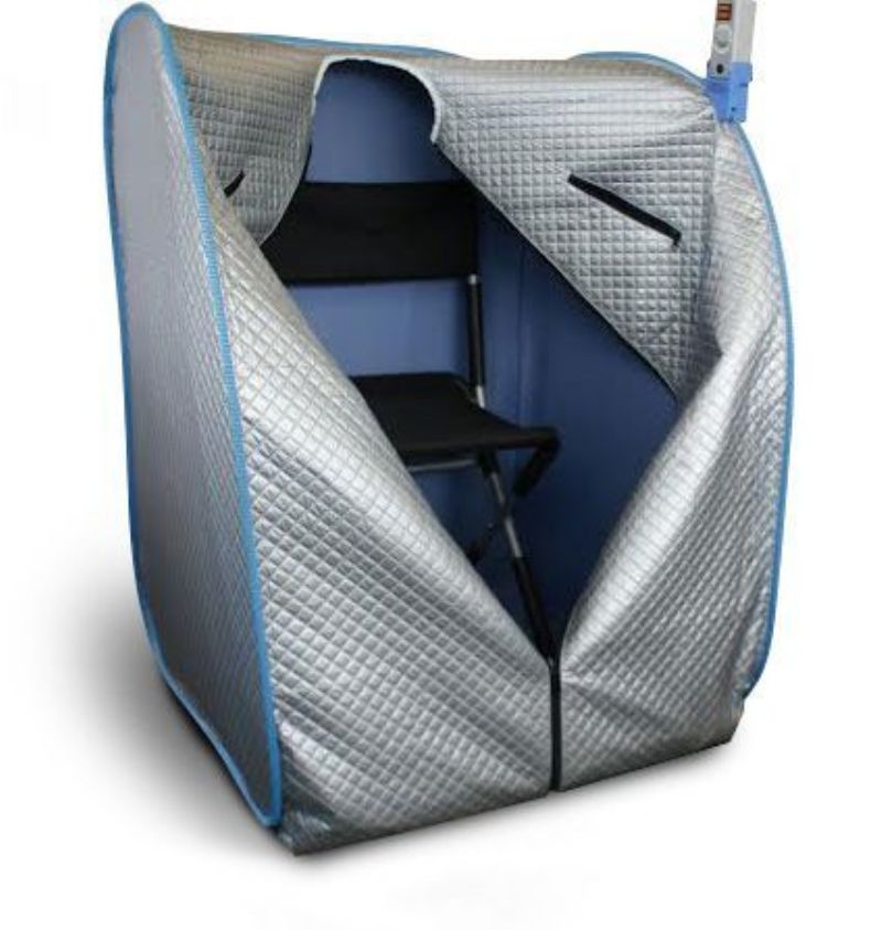 Relax Portable Sit-Up Far Infrared Sauna - Silver Picture