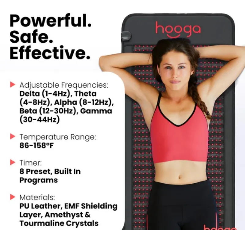 Infrared PEMF Mat for Heat Therapy Made of Comfortable Plush Material