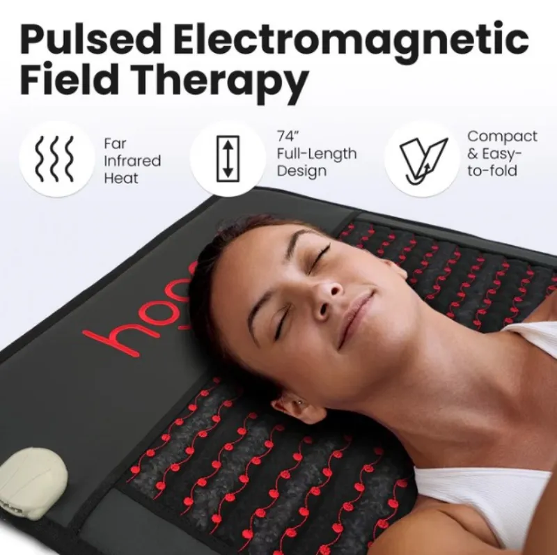 Infrared PEMF Mat for Heat Therapy Made of Comfortable Plush Material