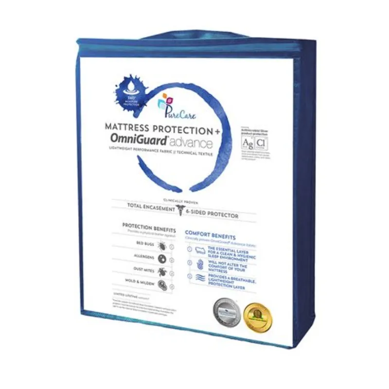 Total Encasement Antimicrobial Waterproof Mattress Protector