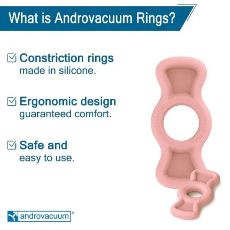 Androvacuum Rings Penile Constriction Rings for Male Sexual Health