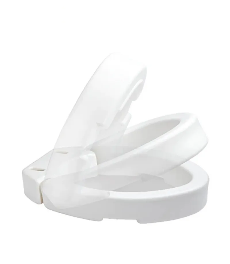 2 inch Elevated Hinged Toilet Seat for Round and Elongated Toilets