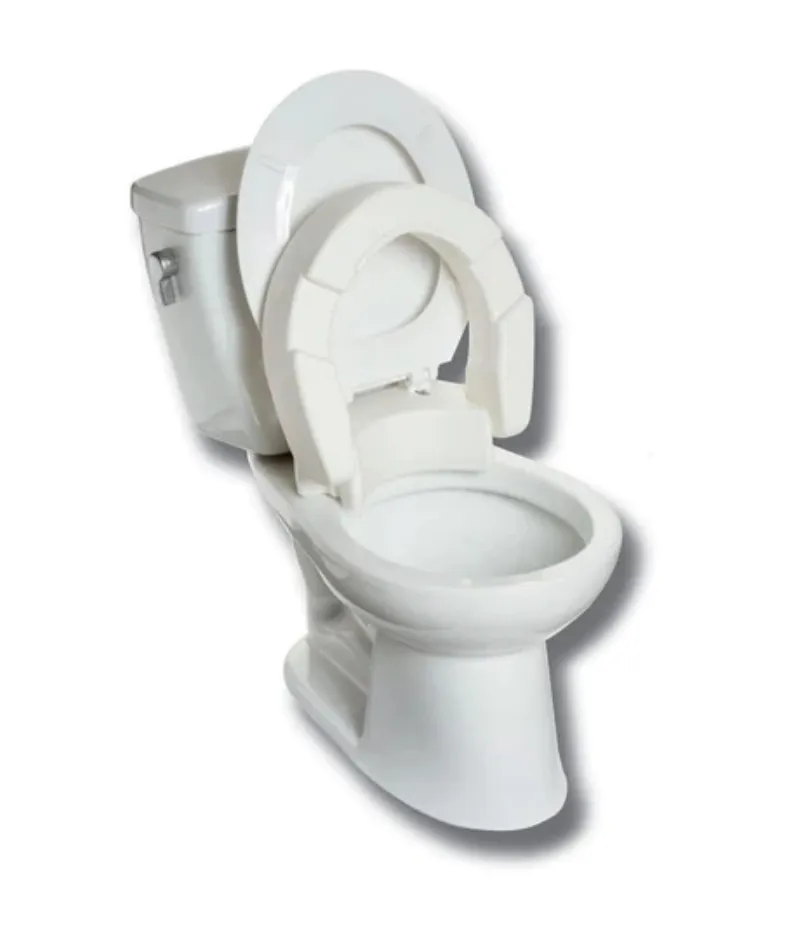 2 inch Elevated Hinged Toilet Seat for Round and Elongated Toilets