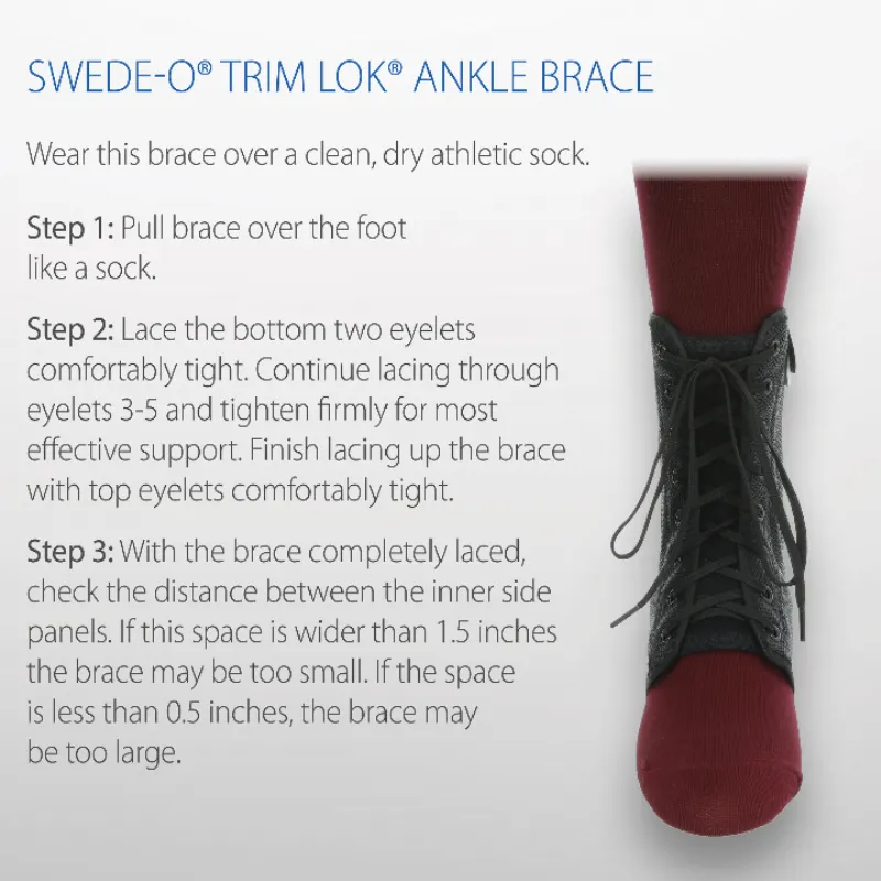SwedeO Trim Lok Ankle Brace FOR SALE